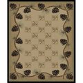 Mayberry Rug 2 ft. 3 in. x 7 ft. 7 in. Lodge King Pine Bluff Area Rug, Beige LK7261 2X8